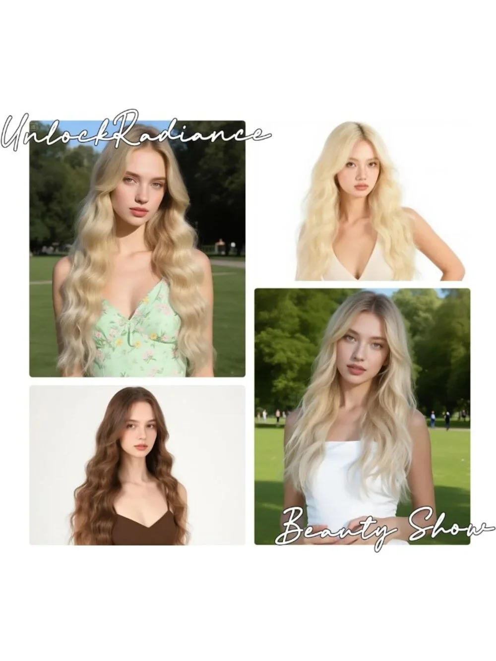 Long Wavy Gray Wig with Curtain Bangs - 26 Inch Silver Grey Hair for Women
